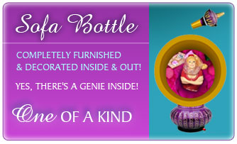 I Dream of Jeannie Bottle From Mario Della Casa the Blue Djinn Bottle Get  Yours Now 