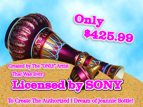 Barbara Eden Signed I Dream of Jeannie Full-Size Replica Genie Bottle  Inscribed Jeannie (JSA COA)