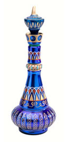 Blue Djinn Glass Jeannie Bottle