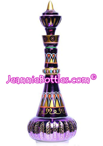  Metallic Purple Brass Jeannie Bottle